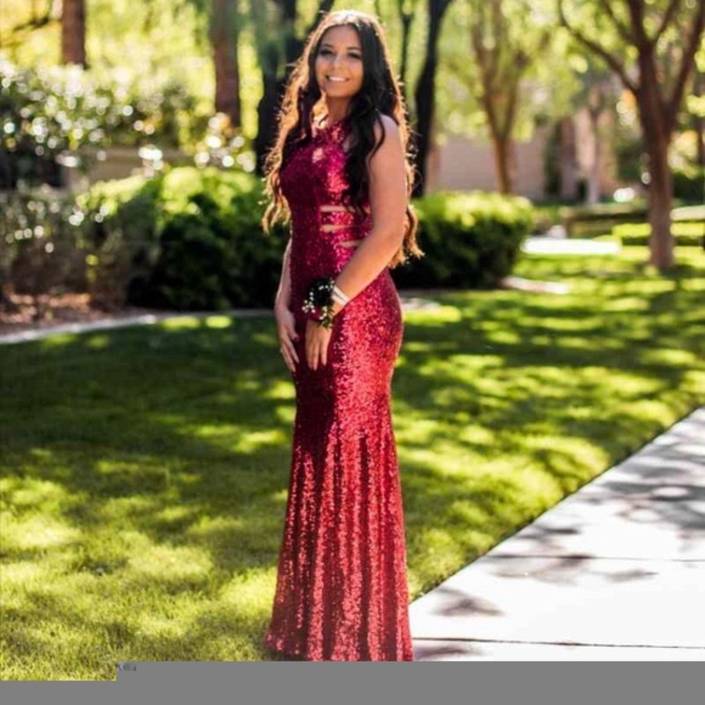 Royal blue sequin evening/prom dress special